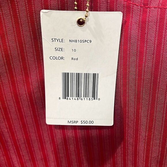 Zac & Rachel Reversible Shorts Red Red Stripe Size 10 NWT - Picture 14 of 15